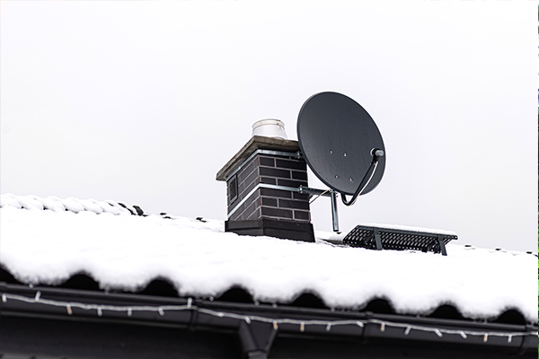 roof and gutter covered in snow roof and gutter covered in snow