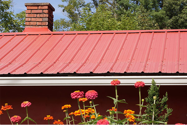 red metal roof red metal roof