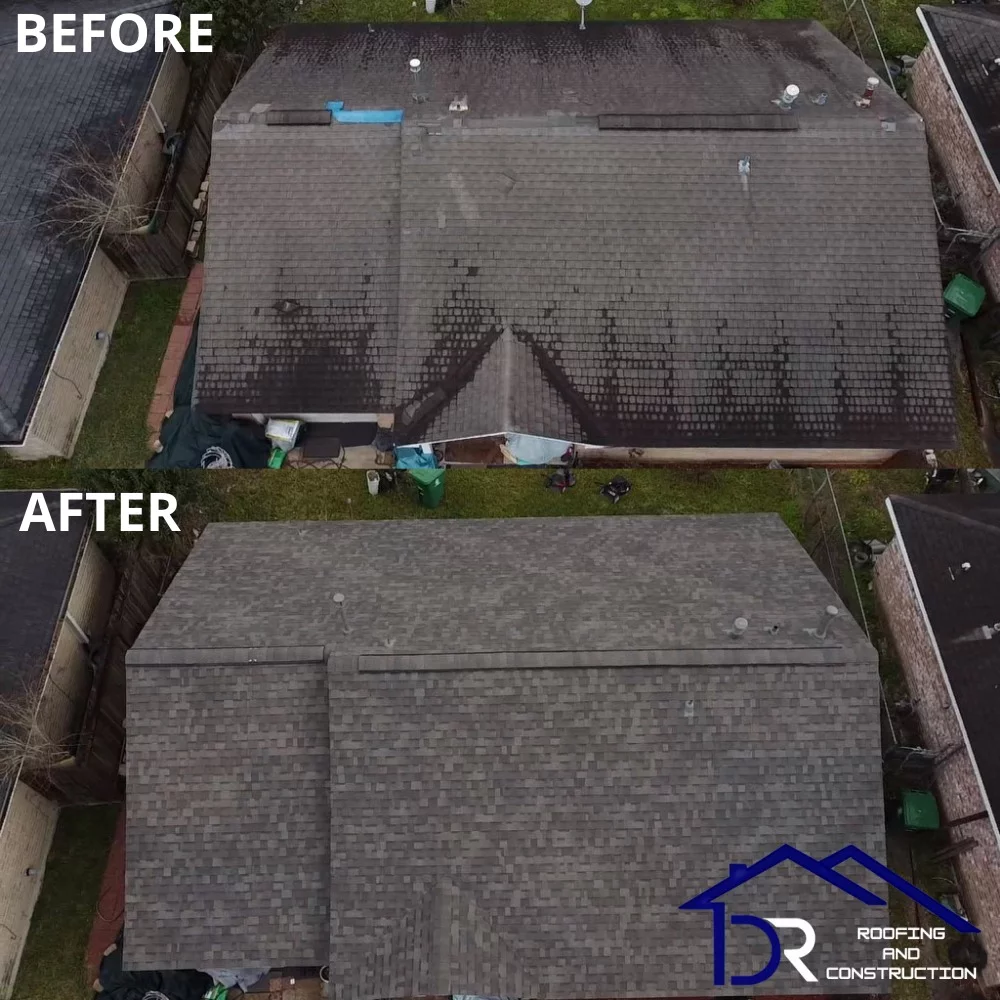 DR Roofing completed project