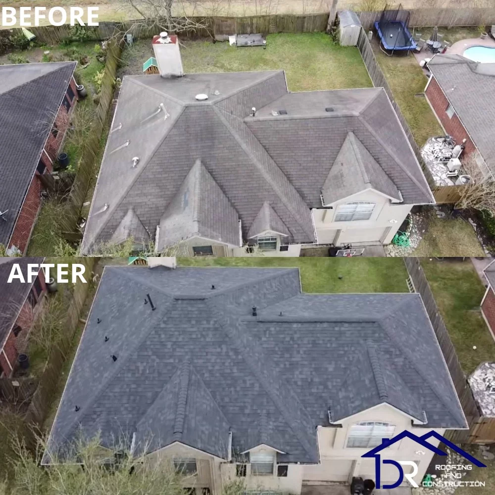 DR Roofing completed project