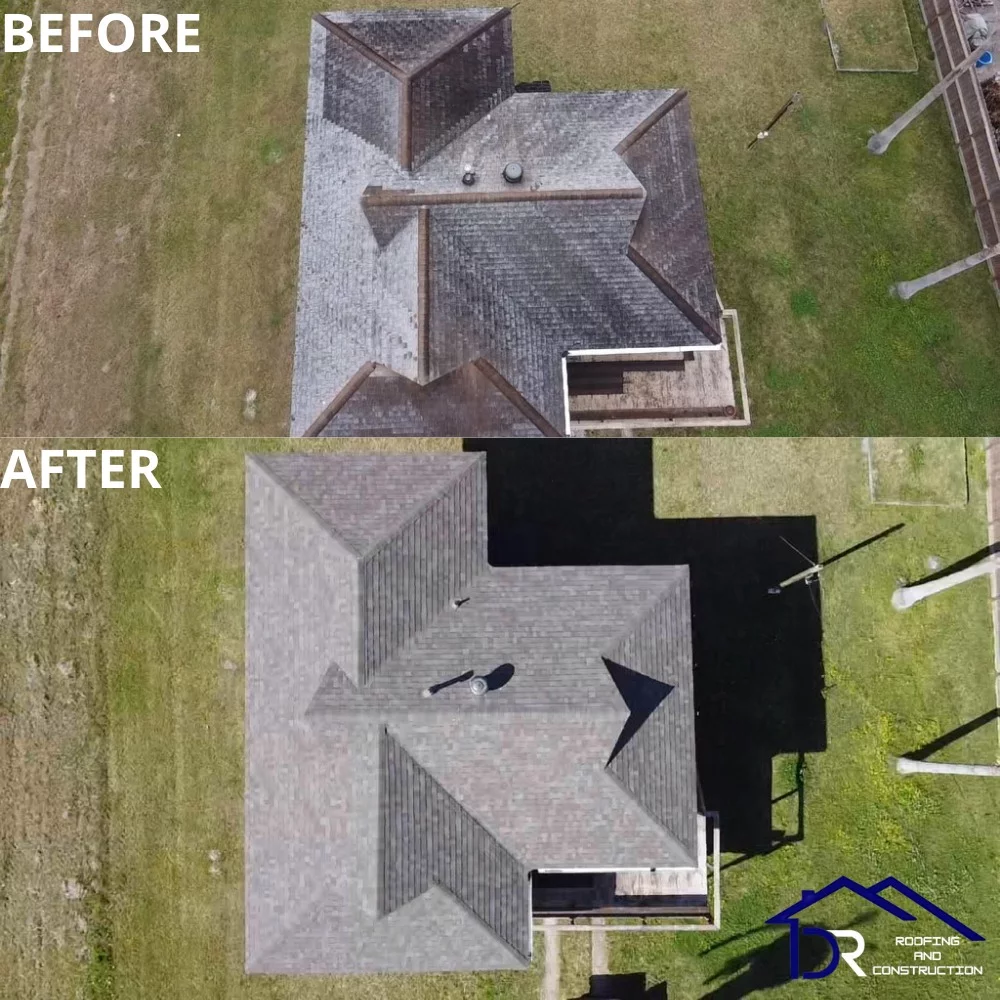 DR Roofing completed project