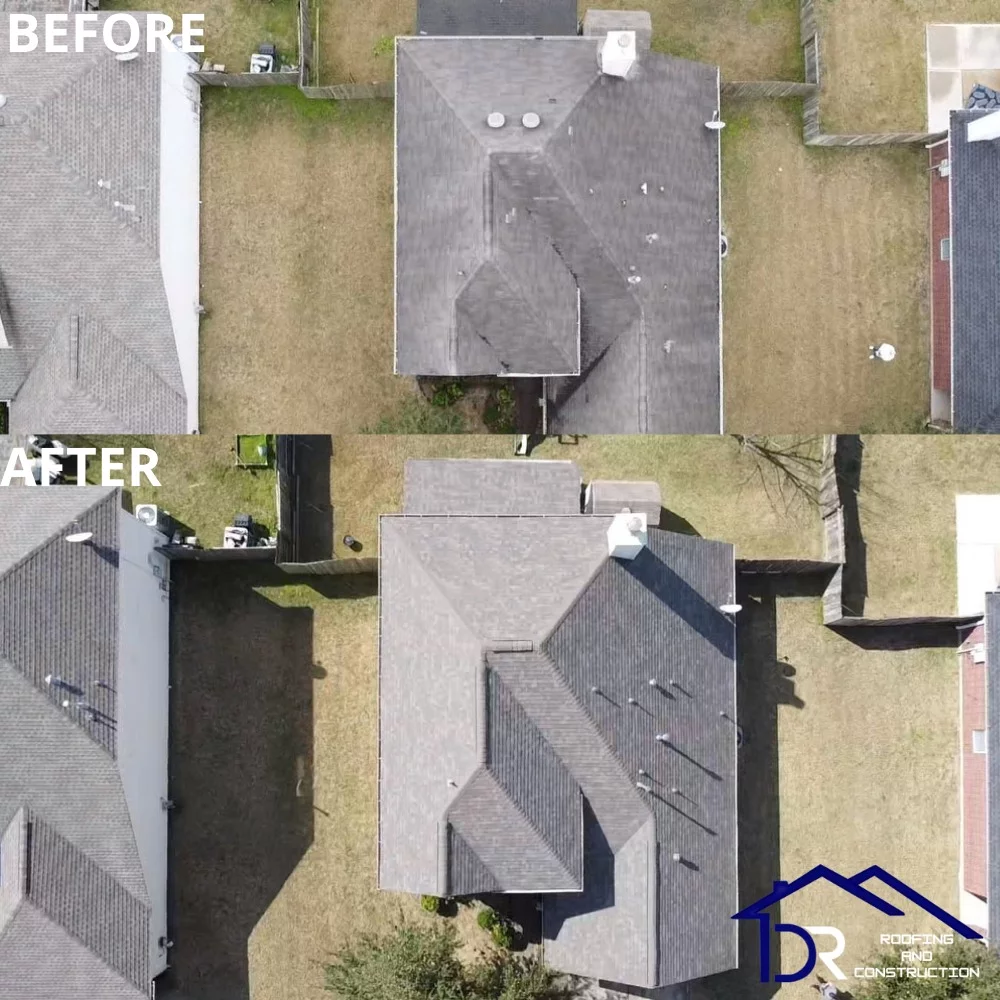 DR Roofing completed project