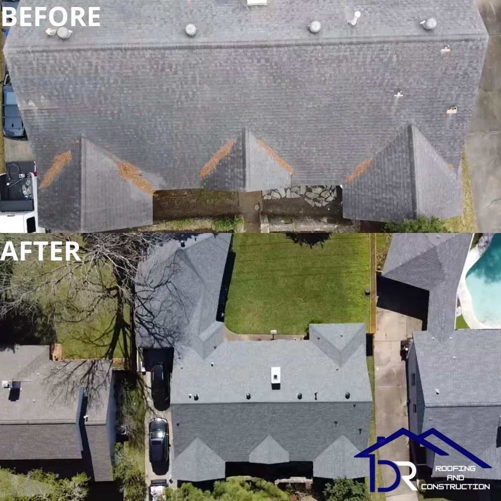 DR Roofing completed project