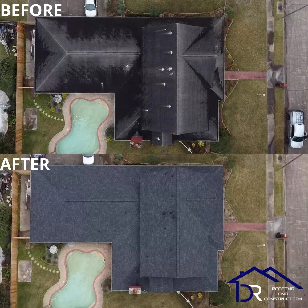 DR Roofing completed project