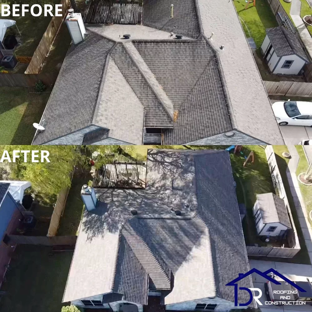 DR Roofing completed project