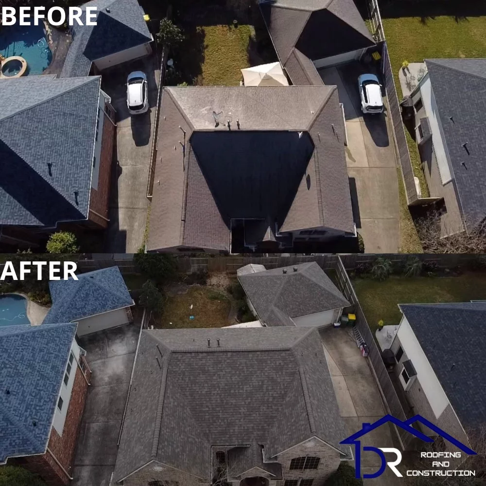 DR Roofing completed project