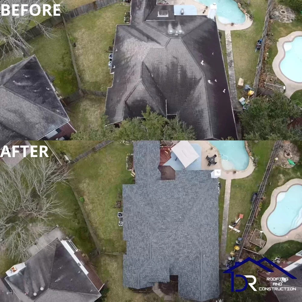 DR Roofing completed project