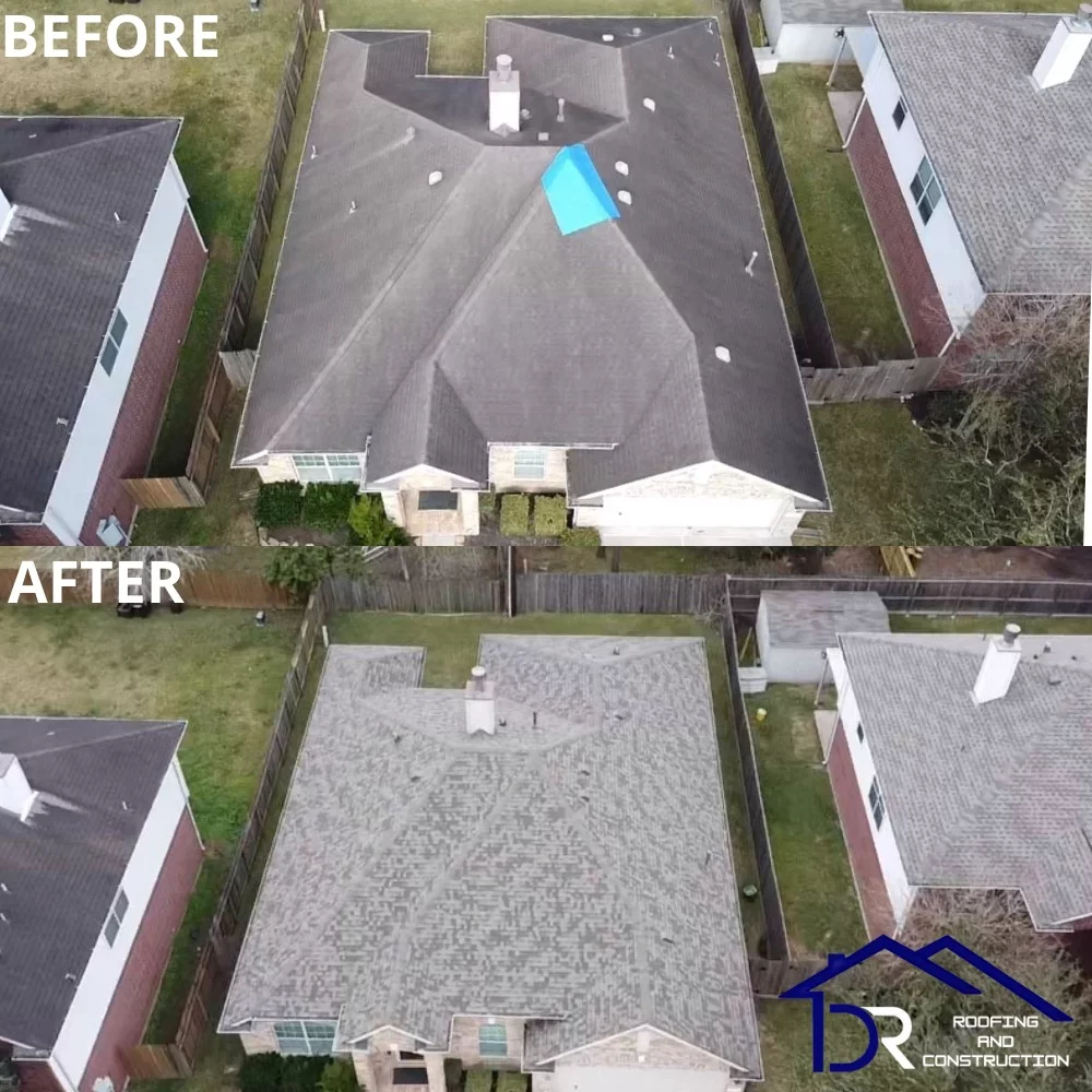 DR Roofing completed project