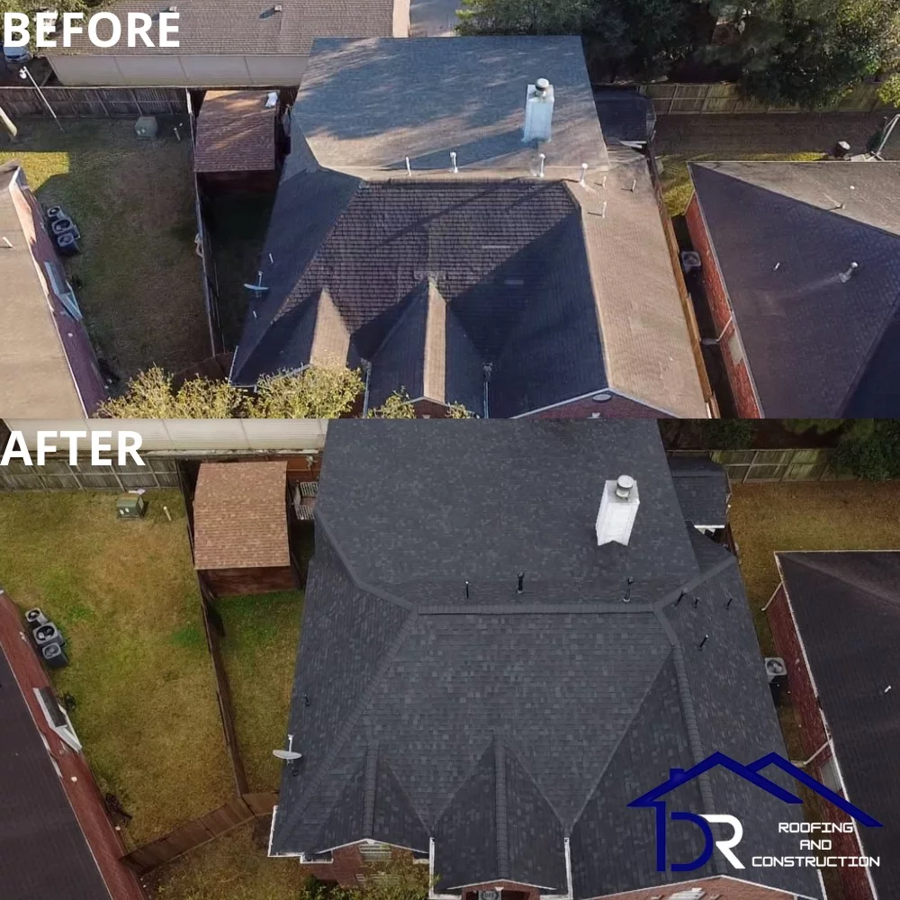 DR Roofing completed project