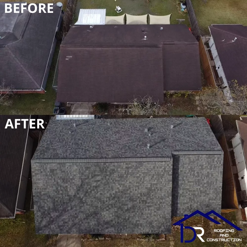 DR Roofing completed project