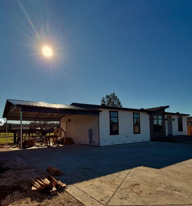 Steel carport installed in Napa County by AJ's Greenhouses