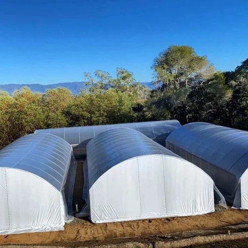 Steel greenhouse in Sonoma County