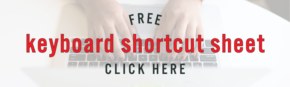 Free Keyboard Shortcut Sheet for Mac and PC Users