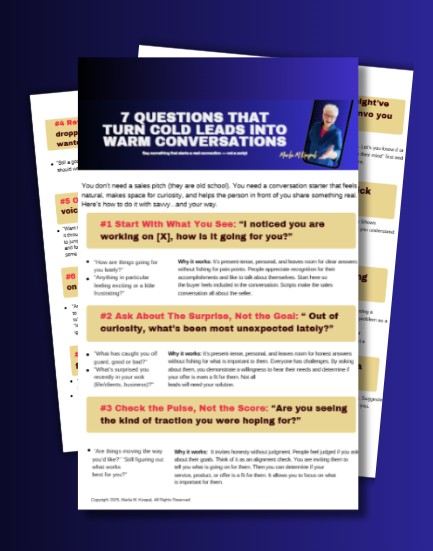 Tip Sheet: 7 Questions That Turn Cold Leads into Warm Conversations