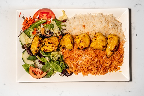 Lamb and Chicken Kebab Platter In Reston Kabob