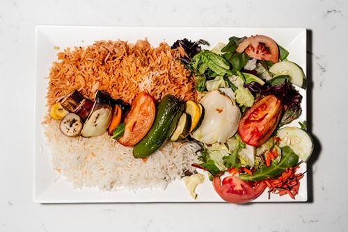Lamb and Chicken Kebab Platter In Reston Kabob