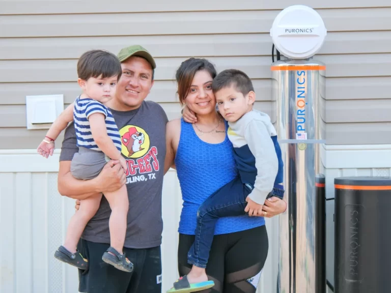 Cliente satisfecho con sistema de filtración