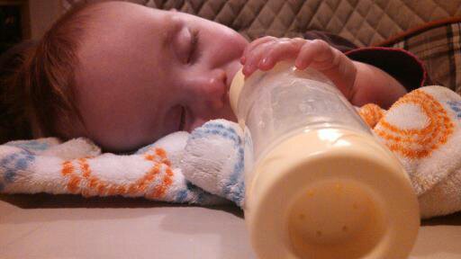 Passed out in the high chair on the Necessity of Nap Time on Shalavee.com