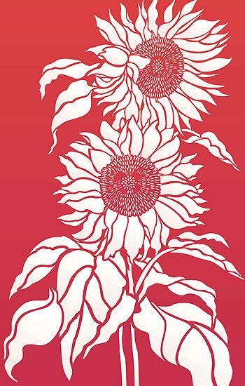 sunflower stencil on shalavee-staging-1.local