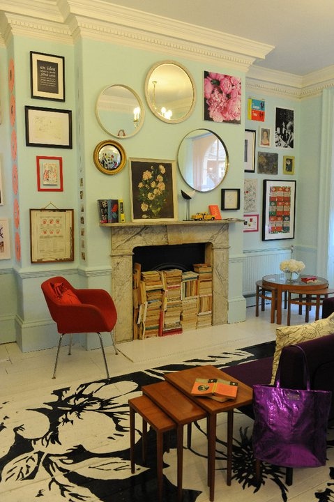 kate spade painted floor via the Hunted Interior on Shalavee.com