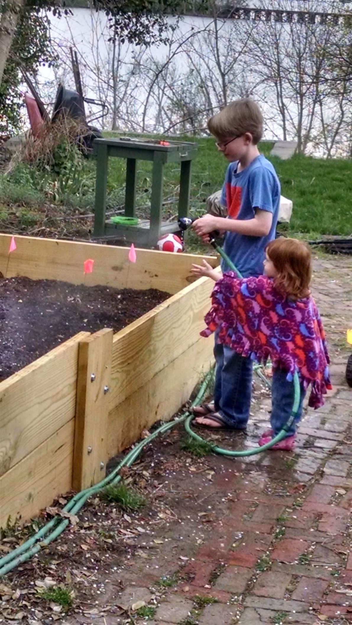 Watering the garden on Shalavee.com