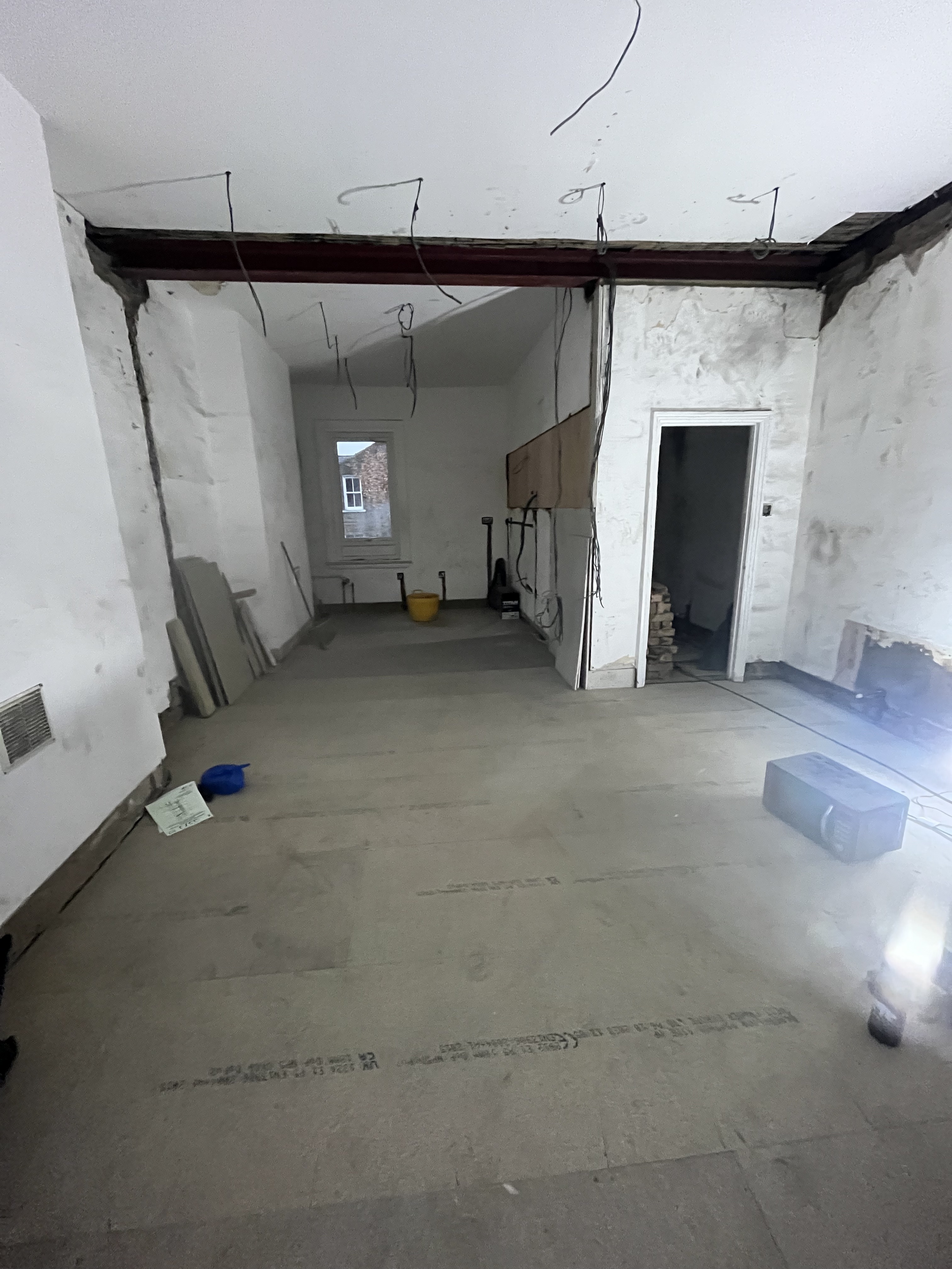 Structural works to make the property open plan Structural works to make the property open plan