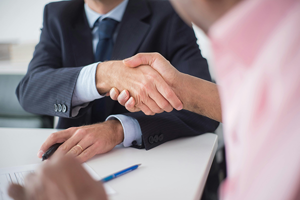 Financial advisor helping client with wealth and management Financial advisor helping client with wealth and management
