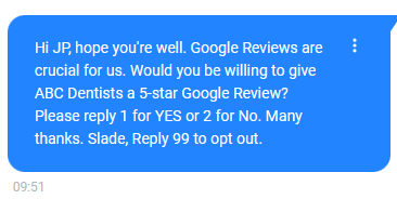 Google review intent