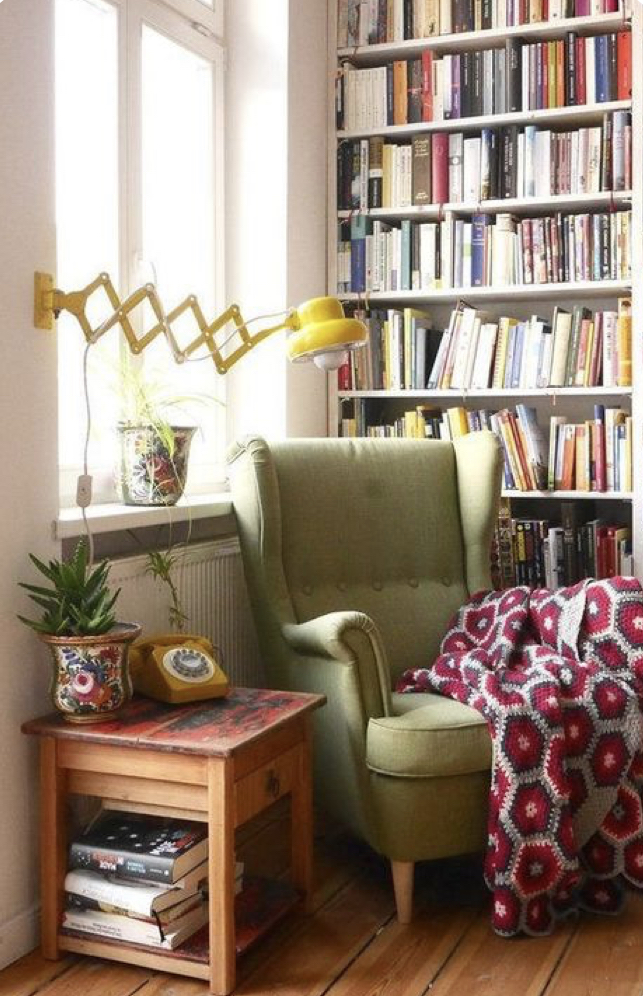 books, reading, interiors
