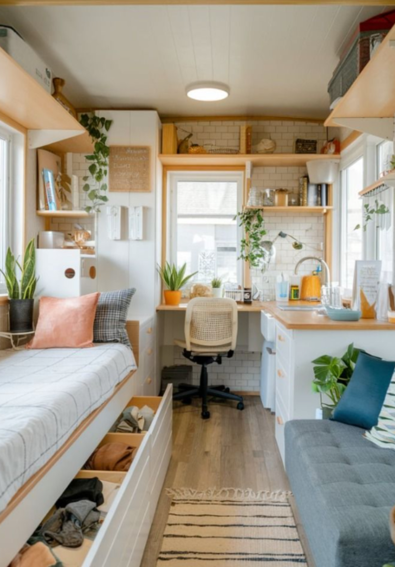 Tiny home, small spaces, environments that bring joy