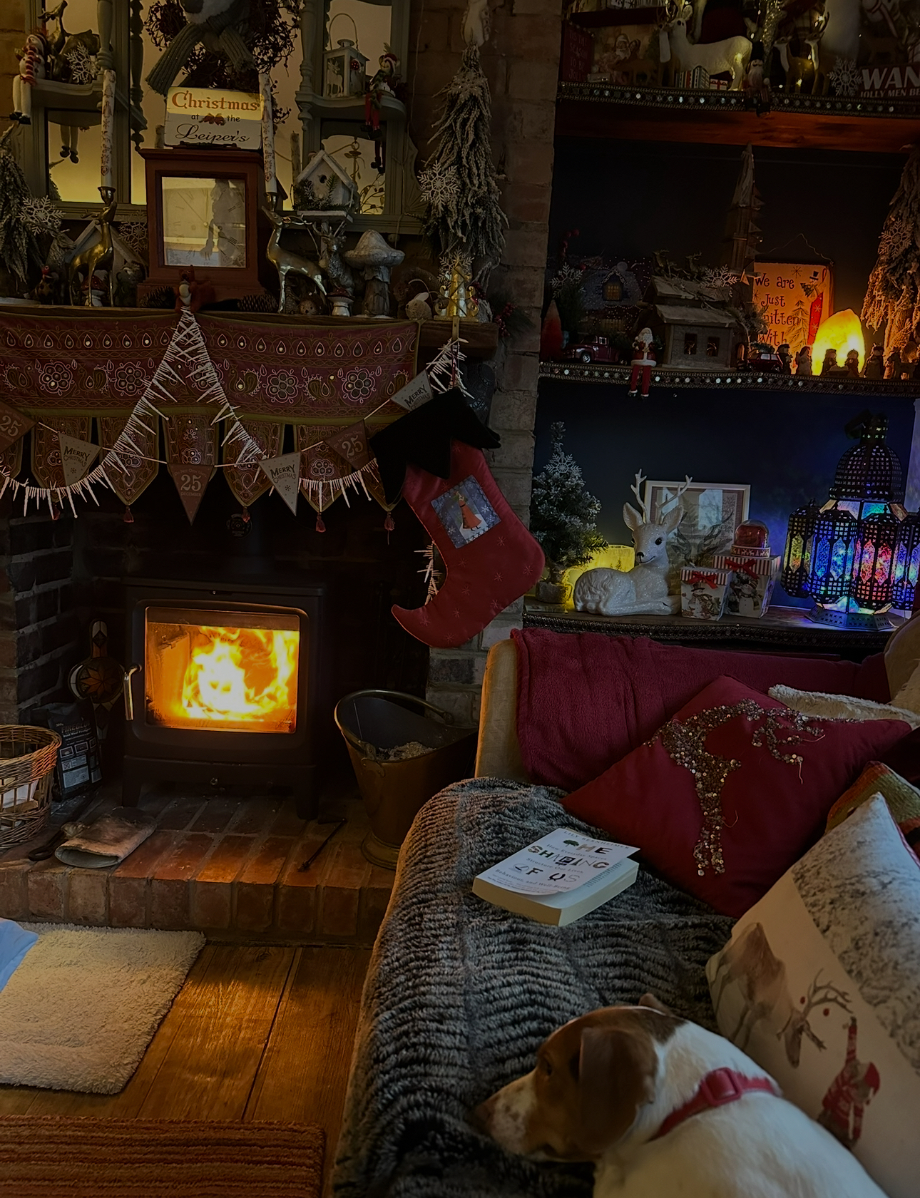 cosy christmas corner, relax at christmas,