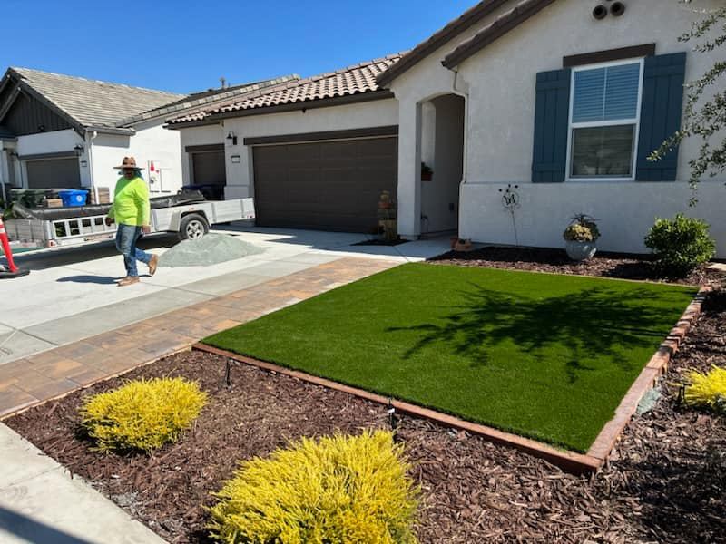 Pet-Friendly Faux Lawn Solution in Stockton