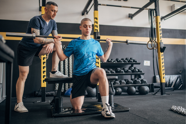 Entraînement en salle avec entraîneur privé