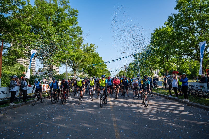les cyclistes de la boucle