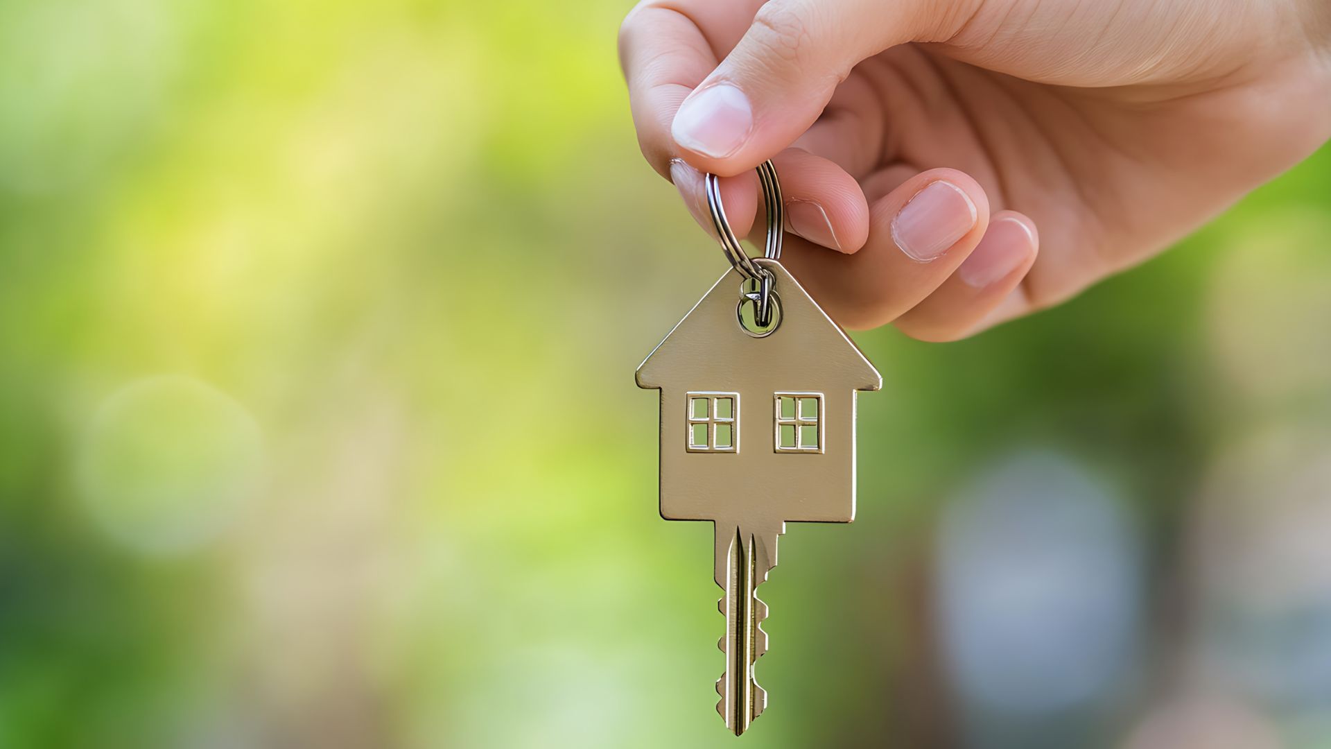 Landlord with a house key Landlord with a house key