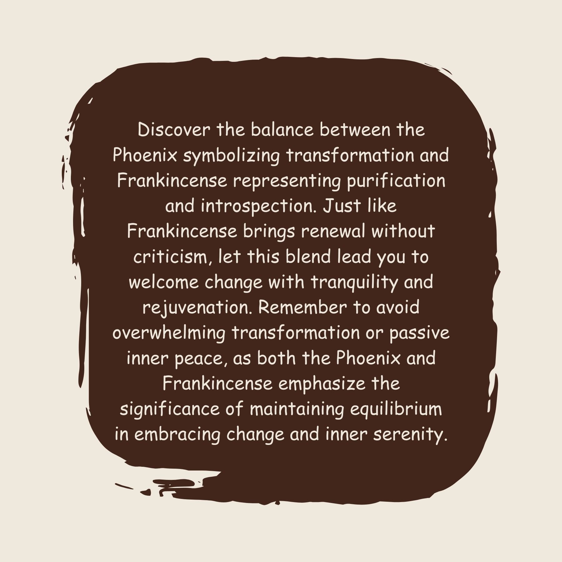 Phoenix & Frankincense Card Text