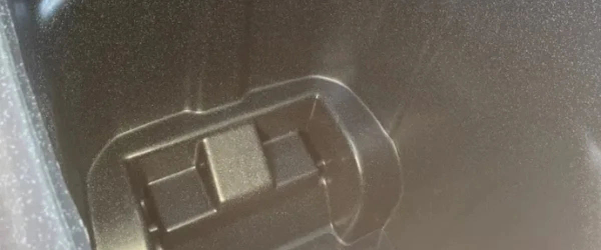 Interior of a freshly cleaned trash bin in Foothills Village AZ.