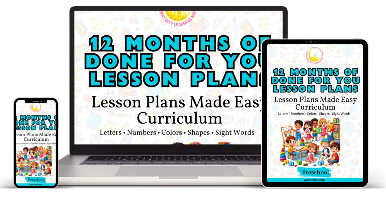 12 Months Done For You Lesson Plan For Preschool (DIGITAL)