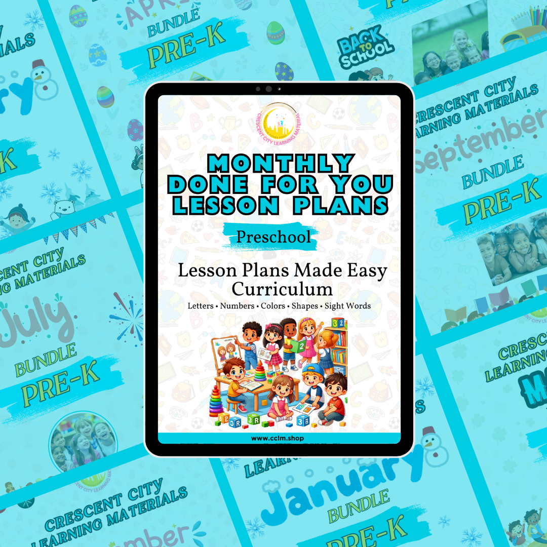 Monthly Bundle For Preschool (DIGITAL)