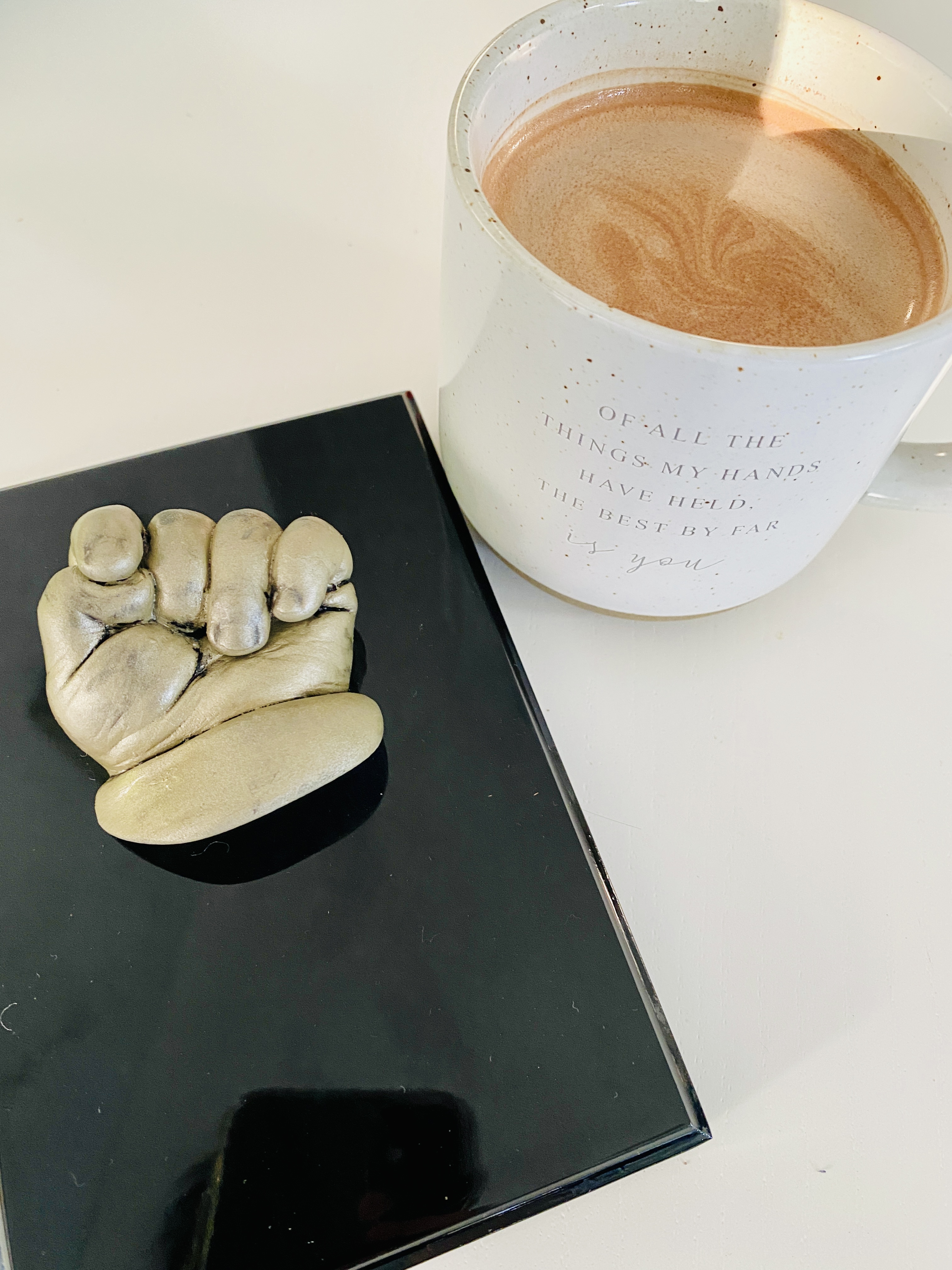 Mould of baby's hand