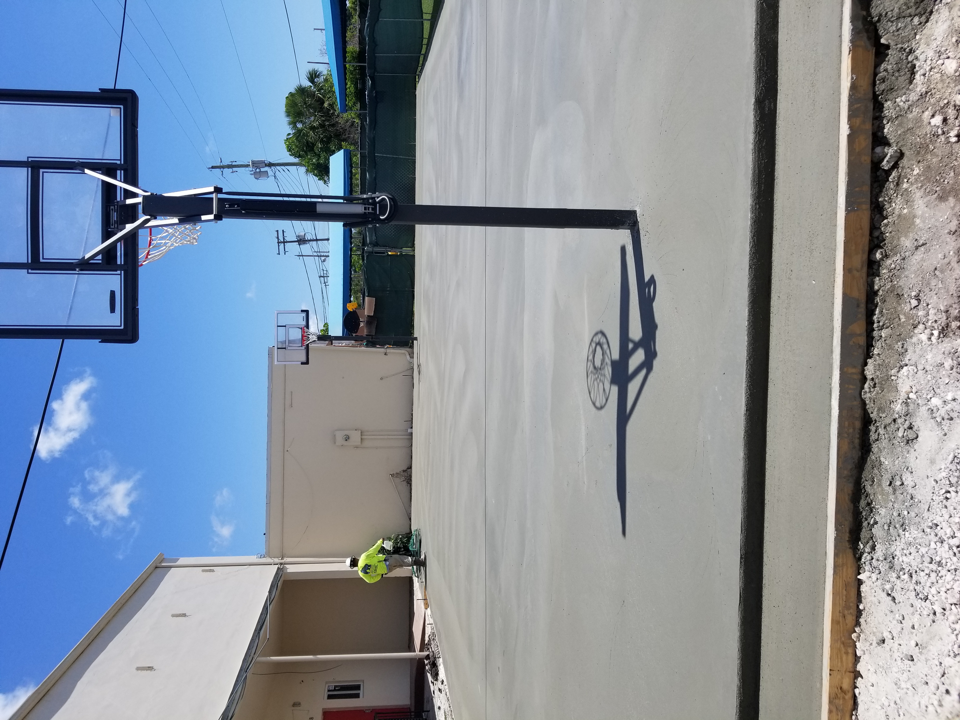 Concrete Basketball Court