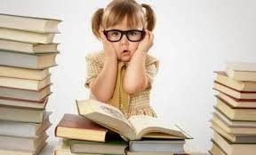 Girl with books