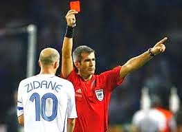 Red Card sent off