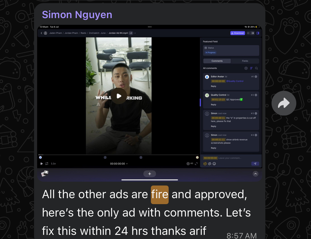 Simon testimonial
