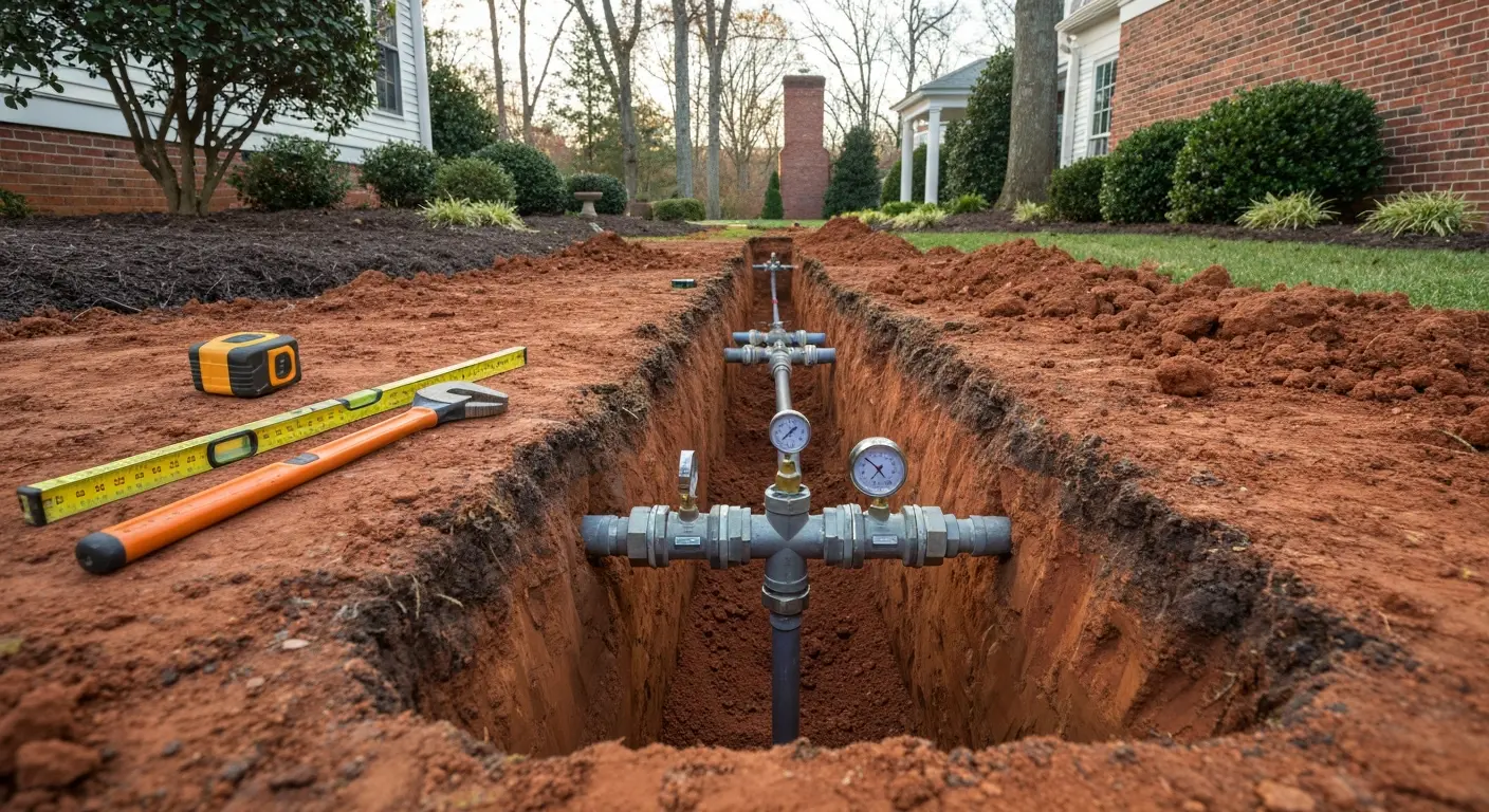Water line installation