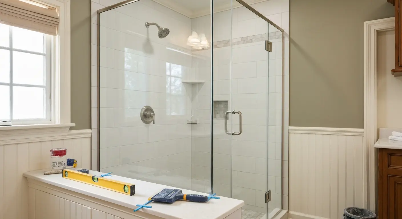 Tub-to-shower conversion