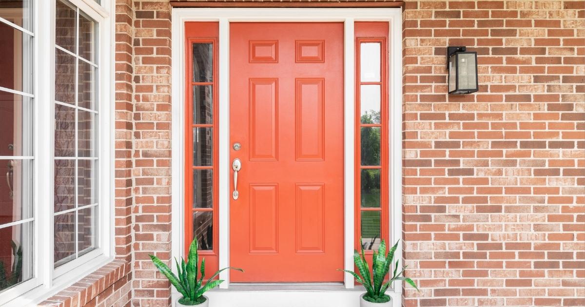 orange front door orange front door