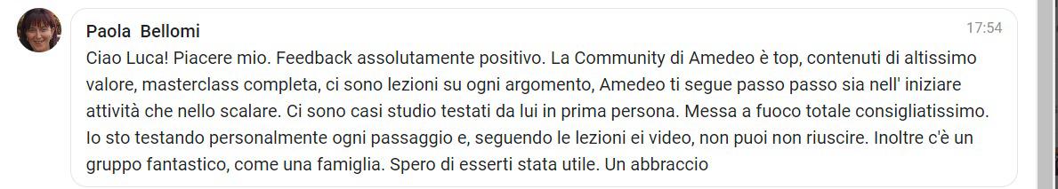 Screenshot commento
