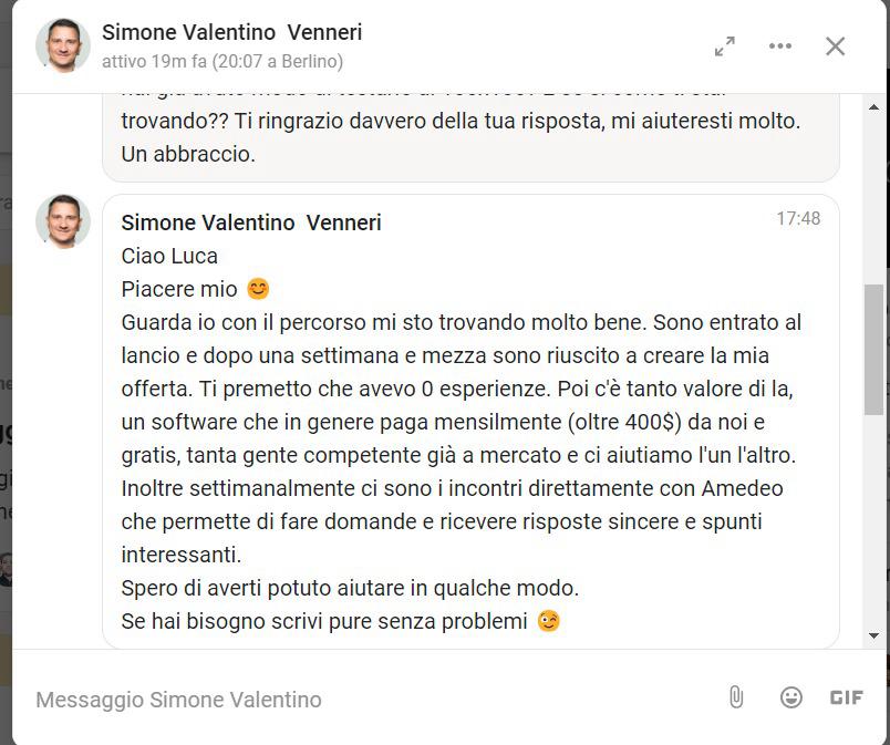 Screenshot commento