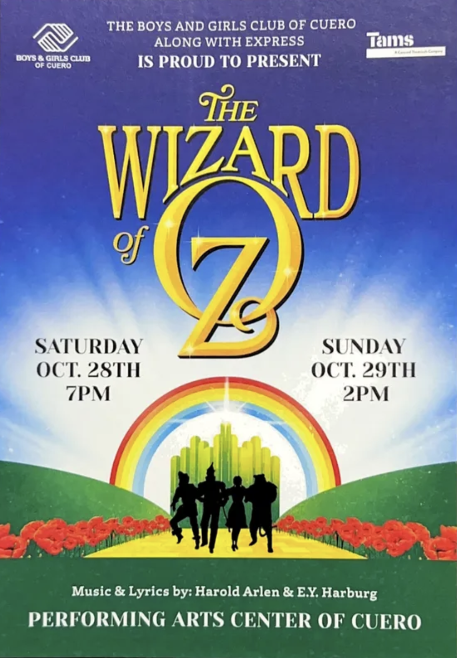 Wizard of Oz presented by the Boys and Girls Club of Cuero